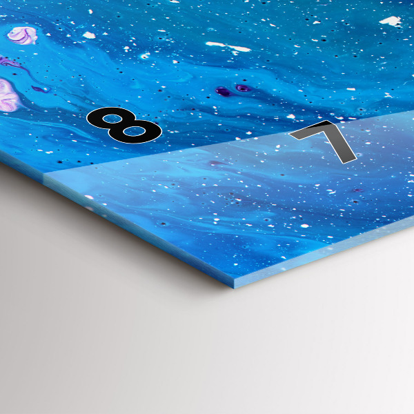 Vízszintes üvegóra Színes háttér