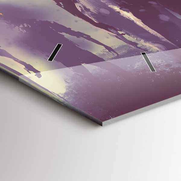 Vízszintes üvegóra Zombik éjjel - halloween