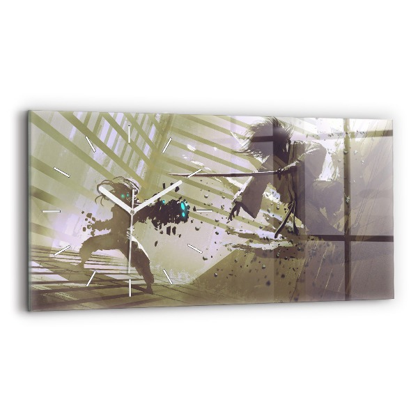 Vízszintes üvegóra Robot vs szamuráj harc