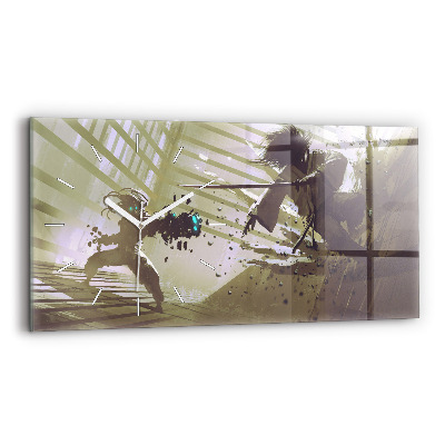 Vízszintes üvegóra Robot vs szamuráj harc