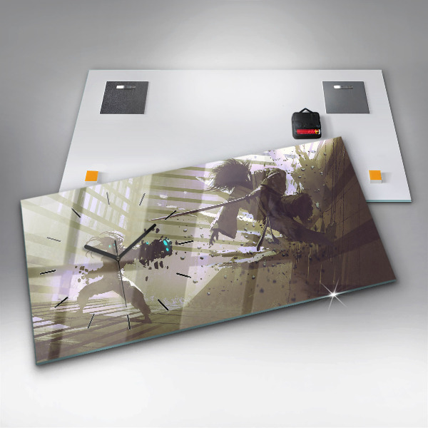 Vízszintes üvegóra Robot vs szamuráj harc