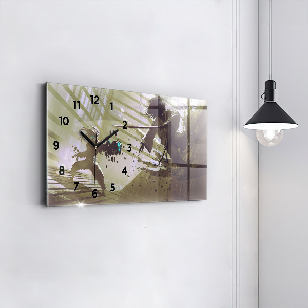 Vízszintes üvegóra Robot vs szamuráj harc