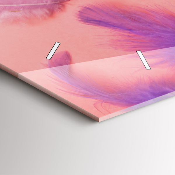 Vízszintes üvegóra Színes tollak