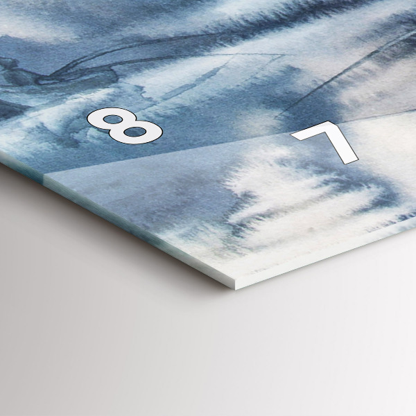 Vízszintes üvegóra Halász a tavon