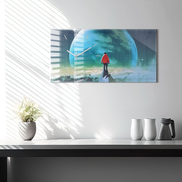 Vízszintes üvegóra Ember a Holdon