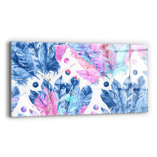 Vízszintes üvegóra Színes tollak