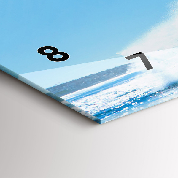 Vízszintes üvegóra Szörfözés Hawaii-on