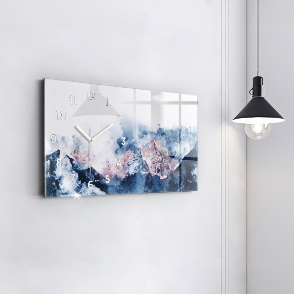 Vízszintes üvegóra Absztrakt hegyláncok