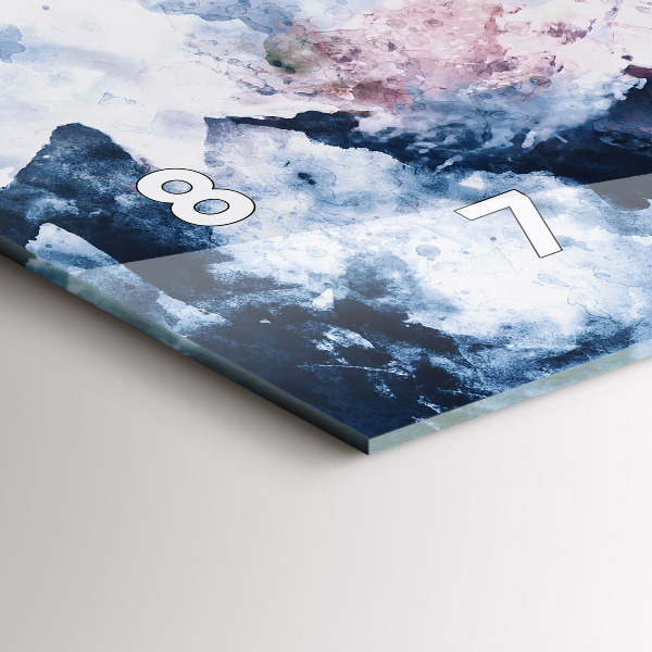 Vízszintes üvegóra Absztrakt hegyláncok