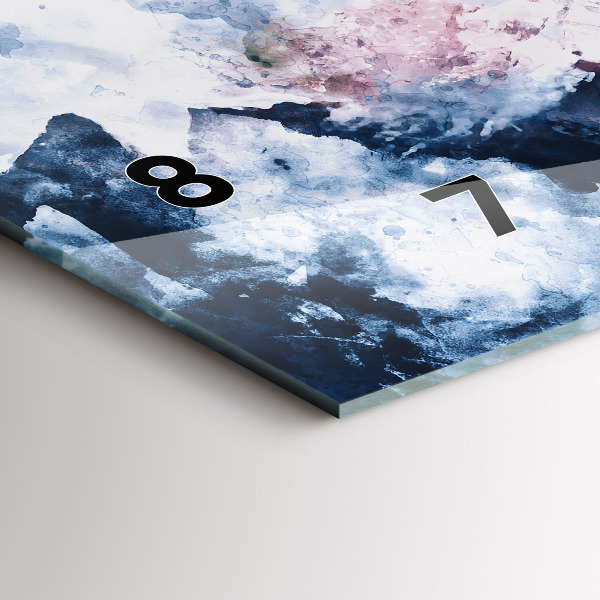 Vízszintes üvegóra Absztrakt hegyláncok