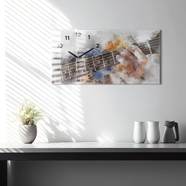 Vízszintes üvegóra Gitár