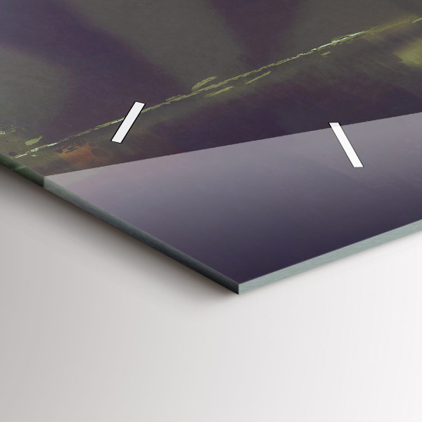 Vízszintes üvegóra Emberek esernyővel