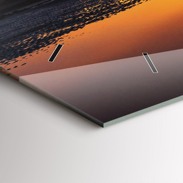 Vízszintes üvegóra Futó és naplemente