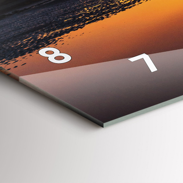 Vízszintes üvegóra Futó és naplemente