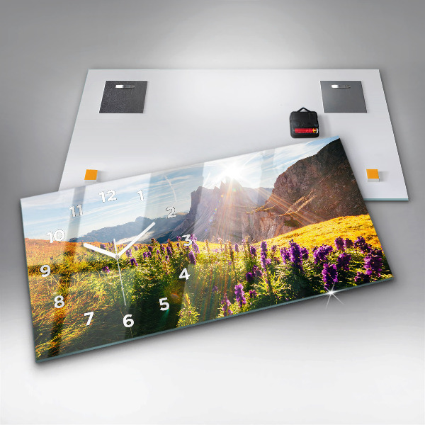 Vízszintes üvegóra Levendula rét