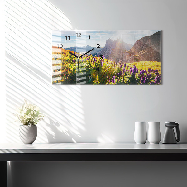 Vízszintes üvegóra Levendula rét