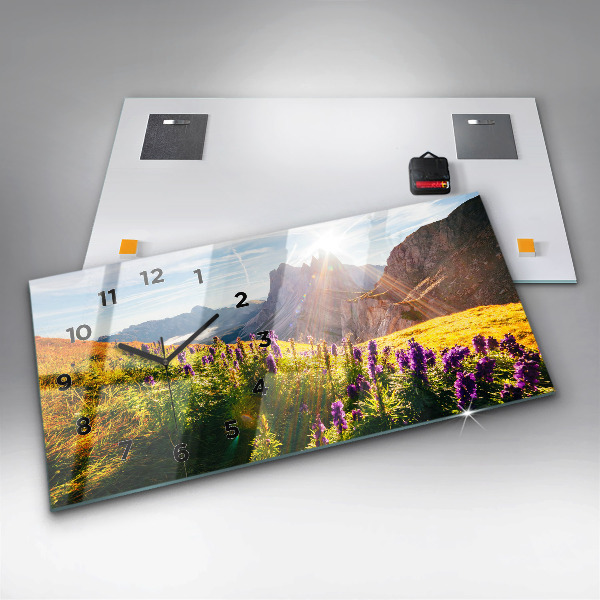 Vízszintes üvegóra Levendula rét