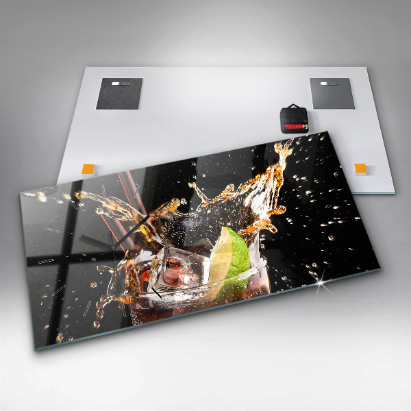 Vízszintes üvegóra Igyál jéggel