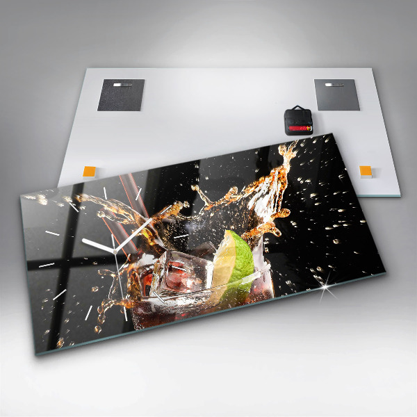 Vízszintes üvegóra Igyál jéggel