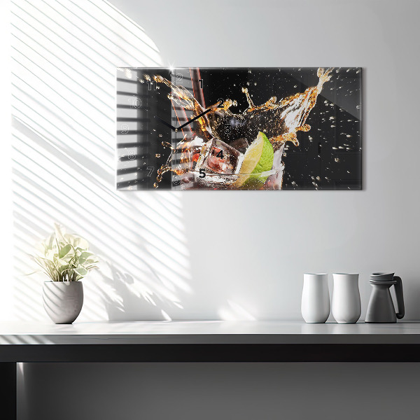 Vízszintes üvegóra Igyál jéggel