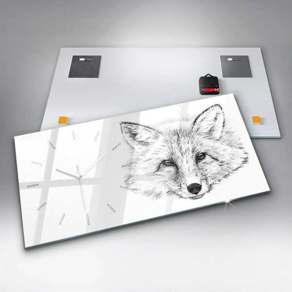 Vízszintes üvegóra Vektoros rókafej