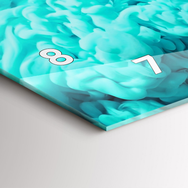 Vízszintes üvegóra Modern művészet - foltok