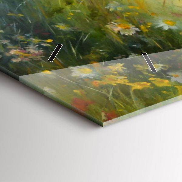 Vízszintes üvegóra Gyönyörű nő lóval