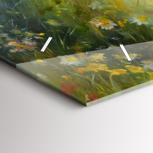 Vízszintes üvegóra Gyönyörű nő lóval