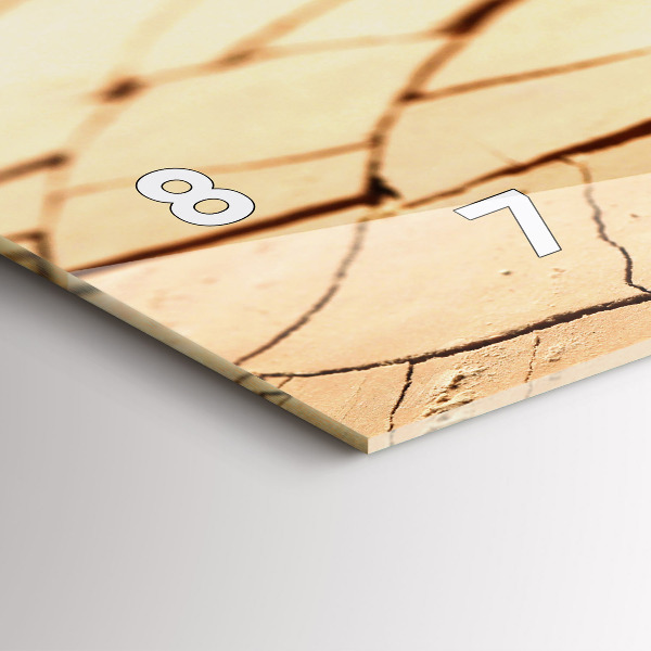 Vízszintes üvegóra Kiszáradt talajban lévő növény