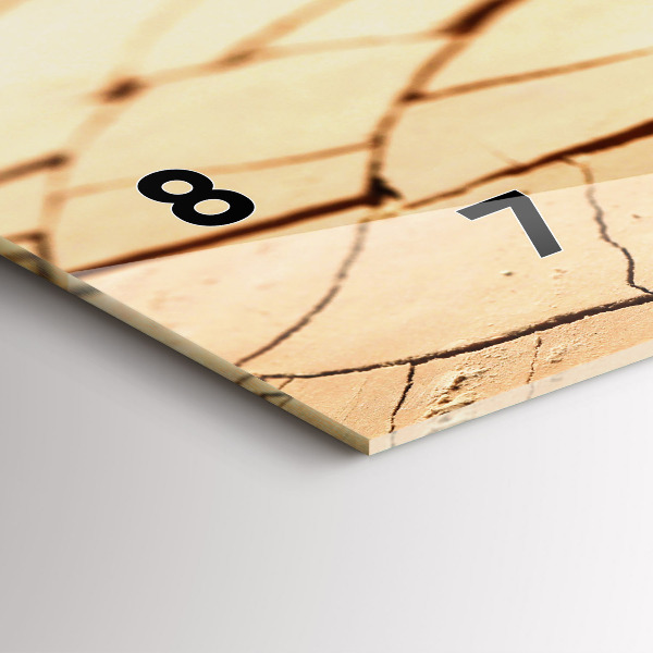 Vízszintes üvegóra Kiszáradt talajban lévő növény