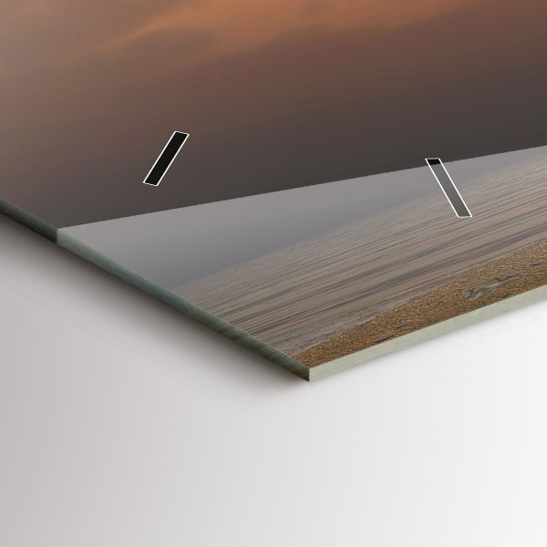 Vízszintes üvegóra Állatok naplemente