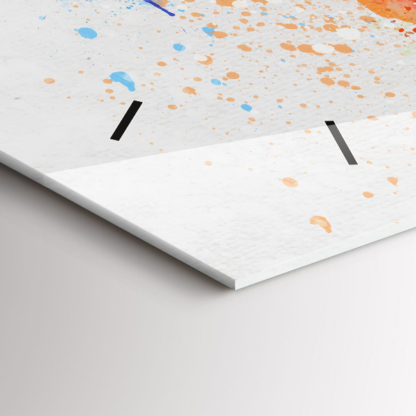 Vízszintes üvegóra Világtérkép papíron