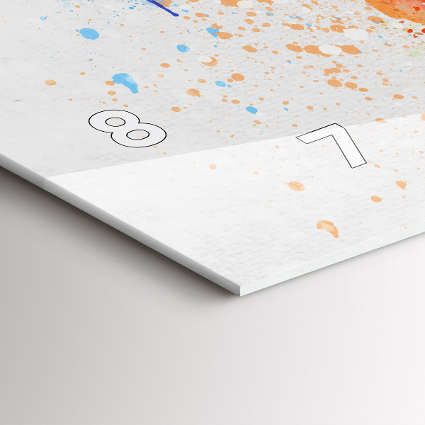 Vízszintes üvegóra Világtérkép papíron