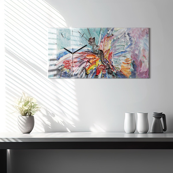 Vízszintes üvegóra Olajművészet töredéke