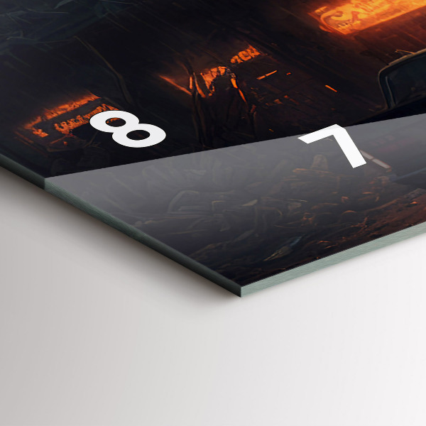 Vízszintes üvegóra Apokaliptikus épület