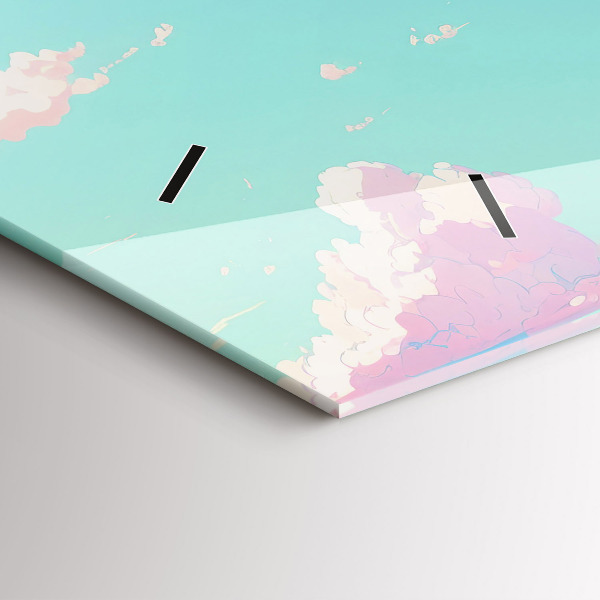 Vízszintes üvegóra Az ég pasztell színe