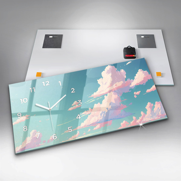 Vízszintes üvegóra Az ég pasztell színe