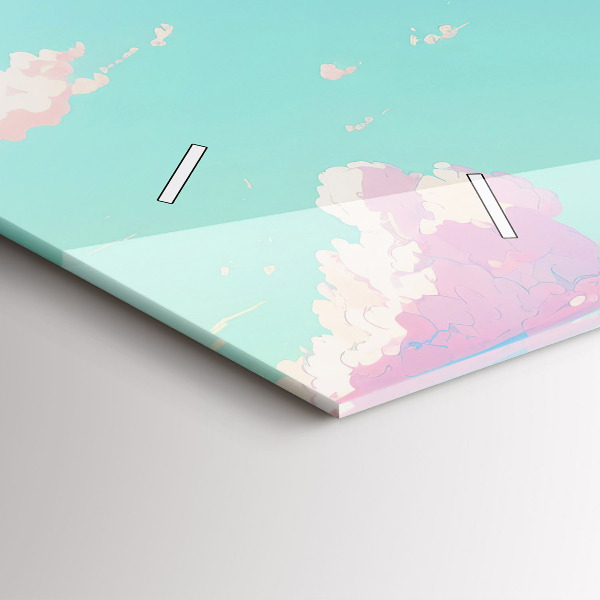 Vízszintes üvegóra Az ég pasztell színe