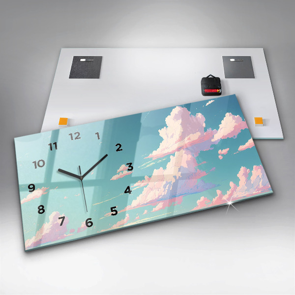 Vízszintes üvegóra Az ég pasztell színe