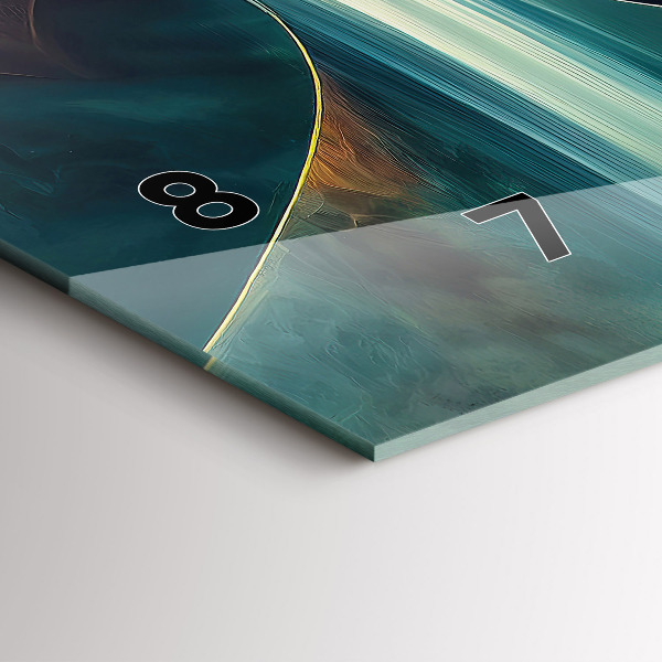 Vízszintes üvegóra Folyó vízesés háttér