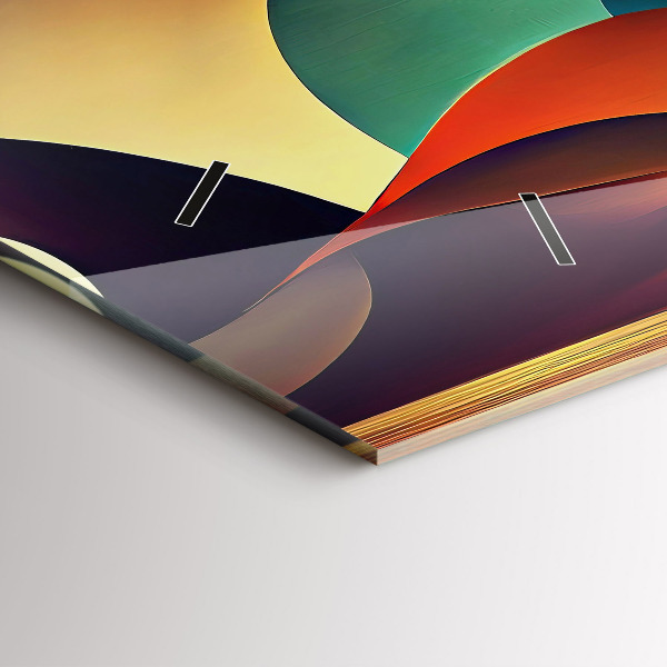 Vízszintes üvegóra Absztrakt vonalak háttér