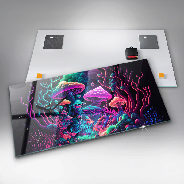 Vízszintes üvegóra Neon gombák