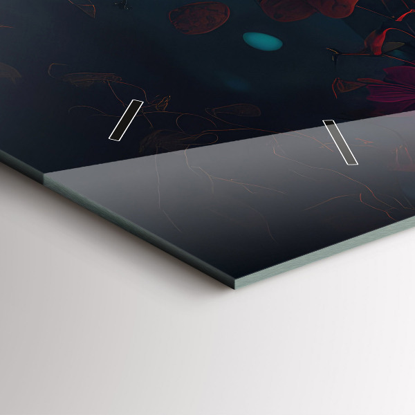 Vízszintes üvegóra Erdő és varázsgomba