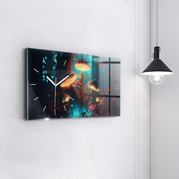 Vízszintes üvegóra Erdő és varázsgomba