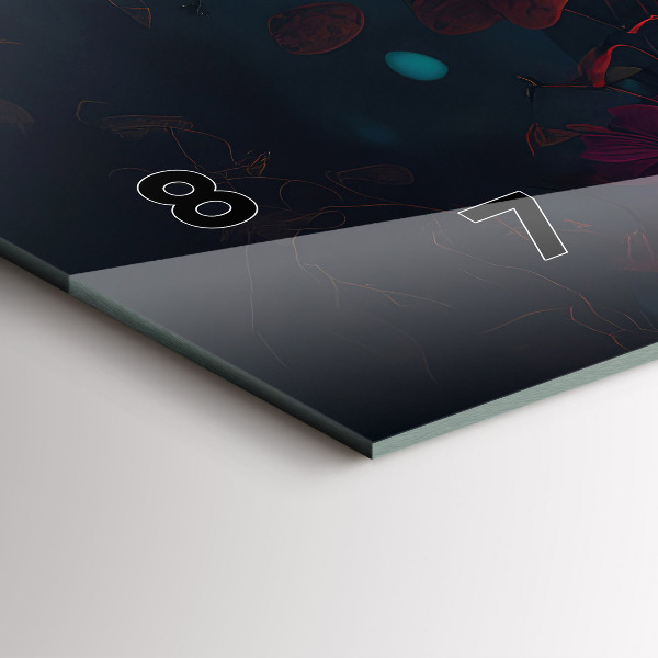 Vízszintes üvegóra Erdő és varázsgomba