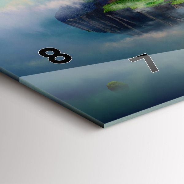 Vízszintes üvegóra Kínai stílusú fantasy jelenetek