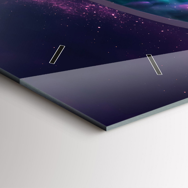 Vízszintes üvegóra Űrhajós színes felhők