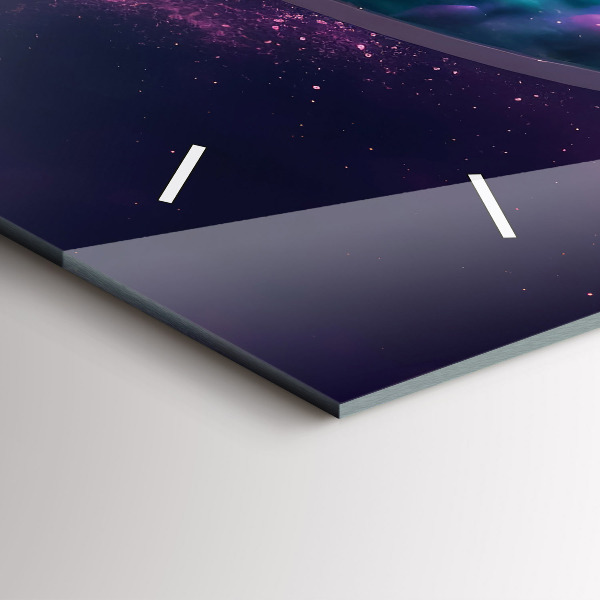 Vízszintes üvegóra Űrhajós színes felhők