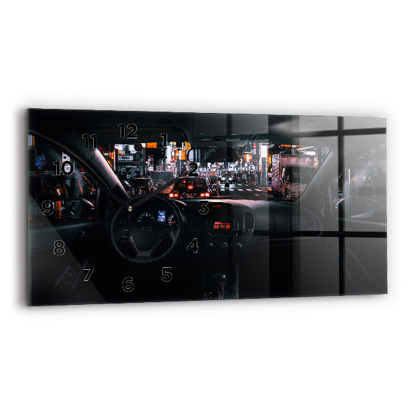 Vízszintes üvegóra Autó Tokióban