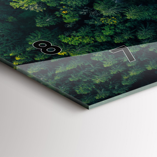 Vízszintes üvegóra Erdő madártávlatból